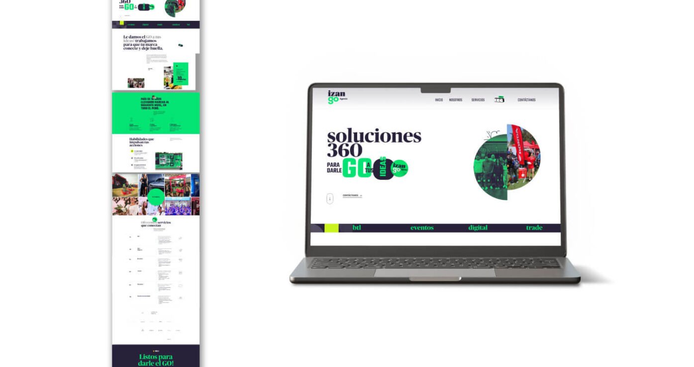Desarrollamos la web y una landing page para Izango, destacando sus servicios de forma clara y atractiva, con diseño moderno y funcional para captar leads de calidad.